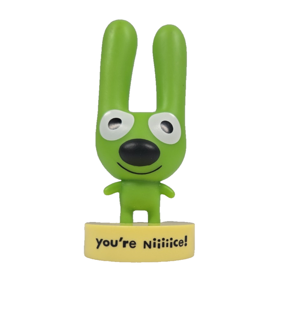 Hallmark 2008 Hoops and Yoyo Plastic Figure Green Yoyo Youre Niiice 4 Inch